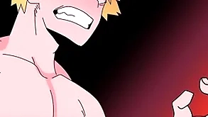 Kirishima gets galvanized when he sees bakugo denude increased by then he fucks him