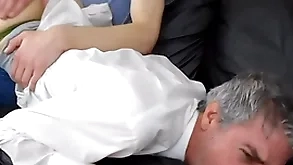 Psychiatrist richard gets spanked by young buyer aiden