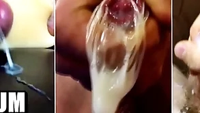 25 hot cumshots! saving except possibility of my sperm 2022 (1 part)