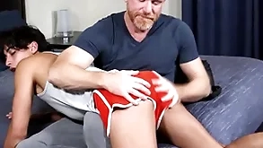 That little imp has to learn a lesson! stepson gabe bradshaw's pest mewl only gets spanked apart from his stepdaddy eric make an issue of red, but fucked too!