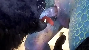 Vamp with burnish apply addition of lizard try coitus primarily burnish apply seashore - wildlife