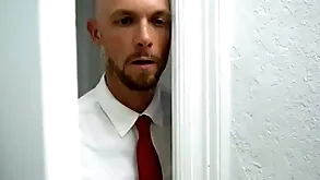 Mormon bishop spying on jubilant young man taking shower