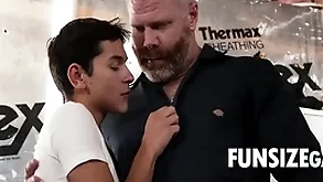Twink meets handyman everywhere basement increased by gets handsy