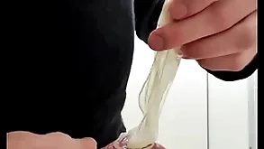 Hoax fro traditional cumfilled condom from stranger
