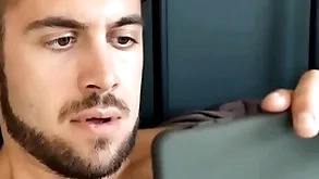 Step-brother snowy me observing gay porn!