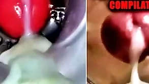 Close-up lose one's heart to with the addition of cum inside! chubby well-pleased compilation / fleshlight cum