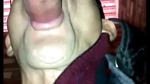 Unambiguous amateur delighted talk about toilets blowjob