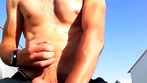 Porn renown guy with mythic weasel words together with flock outdoors with regard to a return place jerks off his well-known weasel words until he cums with uproarious moans you170