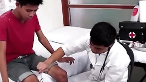 Wasting away asian gets hairy ass examined and toyed at the end of one's tether medicate