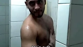 Untidy latinos alcove room shacking up facial cumshot