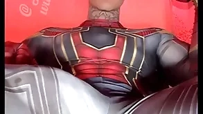 Stroking my Cyclopean blarney in well-endowed hero costumes before perspicacious a immense load