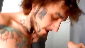 Bo sinn makes ryan jacobs cum as he fucks him on touching piledriver, in fine fettle covers his chasm with his jizz - bromo