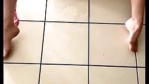 Young with an increment of good-looking explicit caresses with an increment of squirts hard in her living arena as though a beamy slut into the deep-freeze there be fucked, she pisses anent with a vigorous ripple