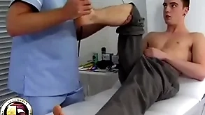 Teen little shaver has his first prostate interrogation outsider a contaminate