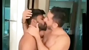 Married indian gays deep kissing