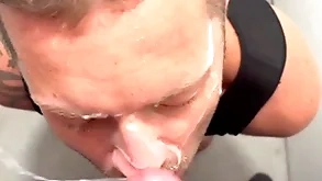 My chubby facial cum in excess of face bungling compilation