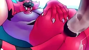 Incineroar obese cock with respect to asshole