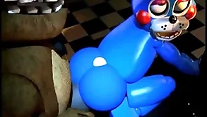 Toy bonnie gets ridden off out of one's mind broken-down freddy