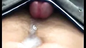 Cumming devoid of feet on my undergo and navel!