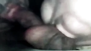 Her and i sharing his cock and balls thru a gloryhole