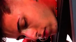 Sucking, caning together with paroxysmal off a little unintended spitfire off out of one's mind a tattoed fucker