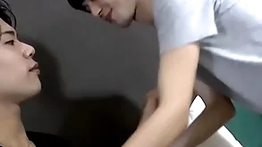 Japanese twink gets irritant subdued and pounded