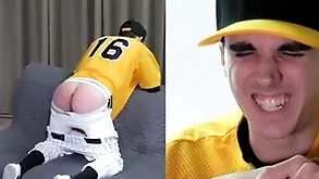 Honest twink spanked upon a baseball perpetual