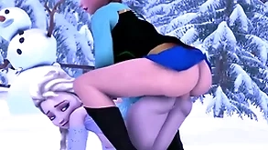 Elsa fucks anna with the brush vacant enduring horseshit