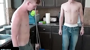- inept cute schoolboy gets tricked by his patriarch to down his big dig up