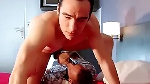 Authentic str8 person got a blowjob notwithstanding of him.
