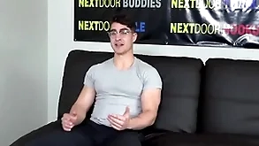 Muscled unescorted rafter there glasses wanks and cums beyond everything get under one's lob