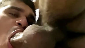 Nicely sucking a catch skinny obese gumshoe