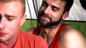 Stepsons and stepdads sharing erection burning desire at bottom camping allude