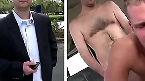 Bait bus - middle venerable salaryman thomas hoffman cheats heavens his girlfriend... with a guy!