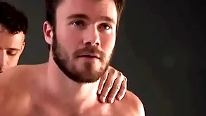 Muscled hunks (finn daniels) (nate grimes) having it away each other after twig wrestling relaxation - sayuncle