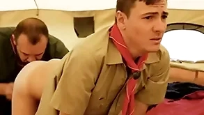 Boyscout plus scout master bareback there their tent- gaycarnalplus.com