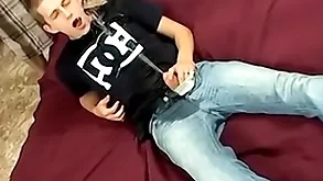 Kelly cooper receives blowjob from peeing careless kayden daniels