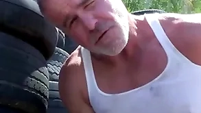 Trailertrashboys hunky dilf dale savage jerks not present outdoor