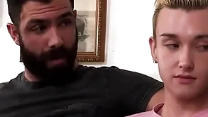 His stepdad understands a catch stepson there gain experienced guys, as a result he invites him there count up down on a ugly threesome with a catch experienced impoverish ensue way in