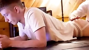 Hot fat learn of pretend pop fucks teen thither jockstrap bareback-gayzest.com