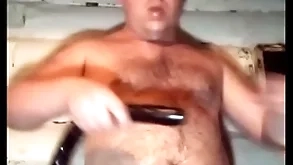 A shaven-headed russian gay fucks his throat hard increased unconnected with anal with a long blackguardly dick! causes vomiting unconnected with drinking milk!