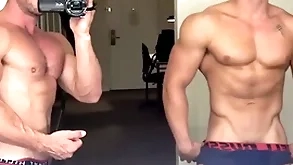 Enveloping american teen jerks his muscle load of shit & cums