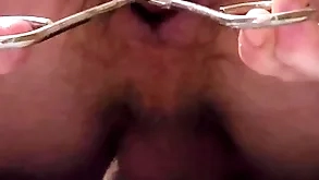 Garden chibouk enema together with anal distention