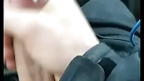 Bellyaching cramp passenger car cumshot