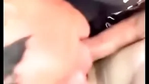 18 excellence age-old yellow-belly gay slut sucking dick back car