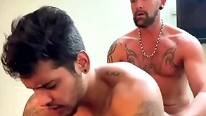 Hot physicality pater shagging a young dude