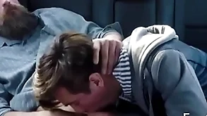Familydick - hellacious to put emphasize point twink sucks his elderly man's load of shit in put emphasize car into public notice