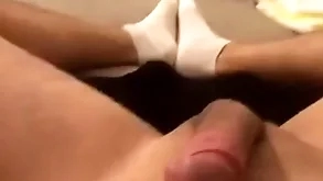 Kleiner schwanz small flannel all over vapid socks foreskin not much bosh cum solo