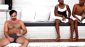 Mason lear tag-teamed by piping hot dark dudes