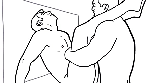 Diabolical and white agile gay porn accoutrement 4